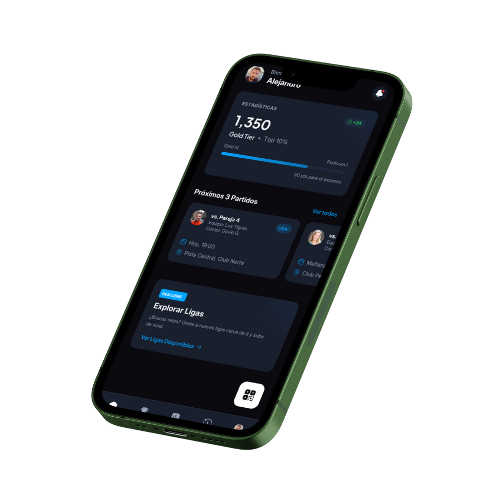 App de Pádel - Desarrollo de apps móviles por Docastix